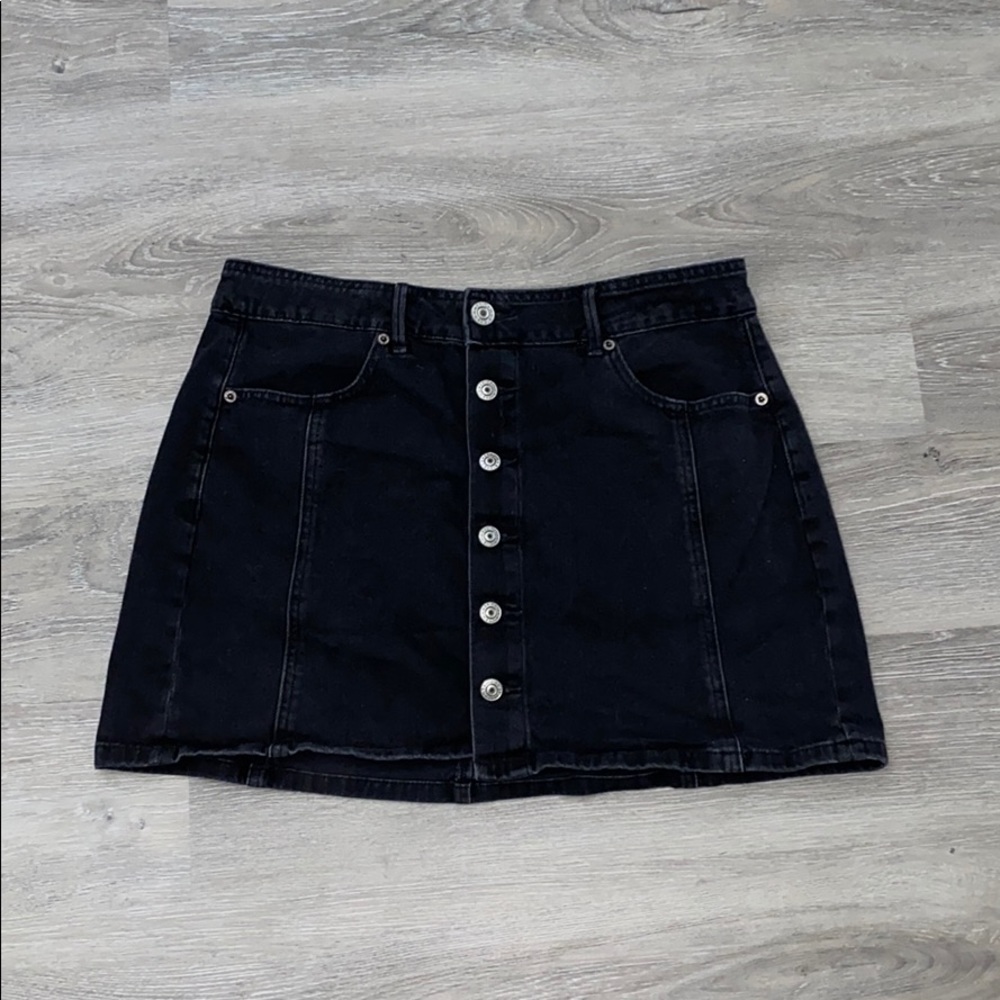 American eagle black Jean mini skirt